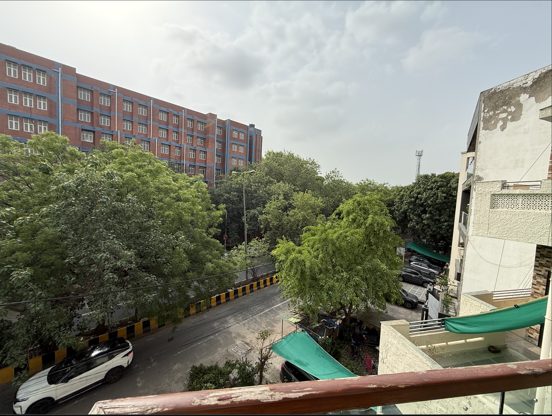 Green view from the PG towards the college area