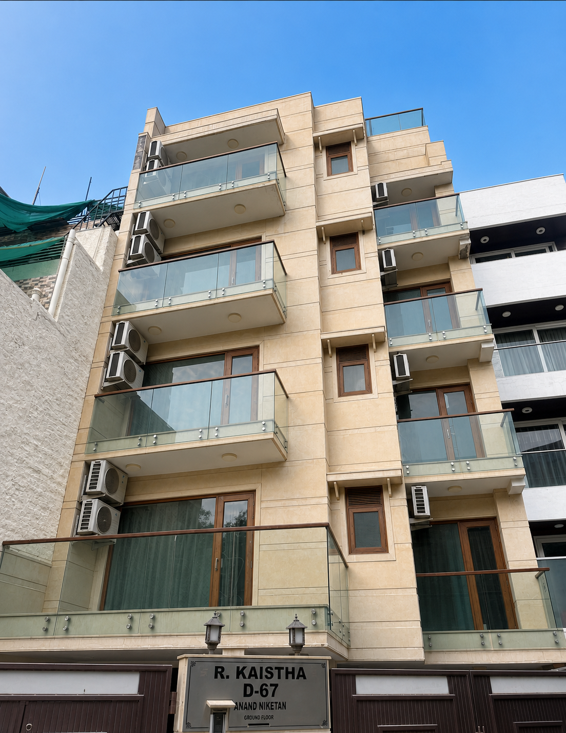 Refreshed exterior of Home Away From Home PG in Anand Niketan