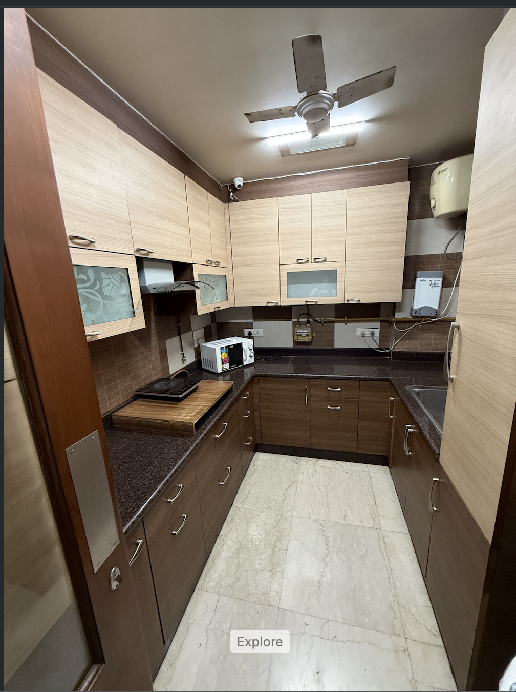 Clean modular kitchen